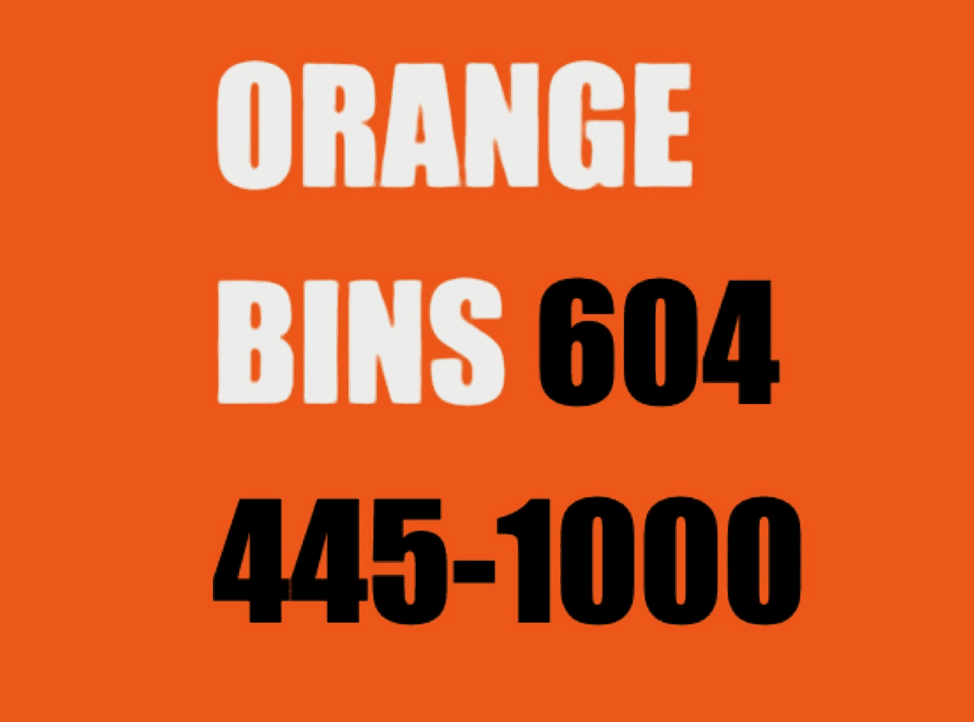 bin rental Langley from www.orangebins.com