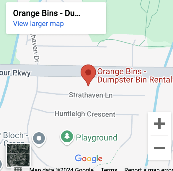 location map from orange bins